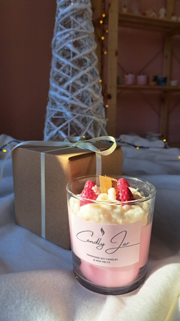 Strawberry Cake Dessert Candle - Image 4
