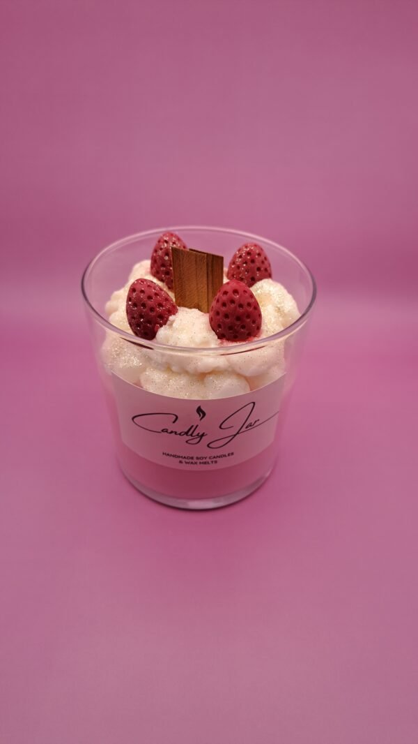 Strawberry Cake Dessert Candle - Image 2