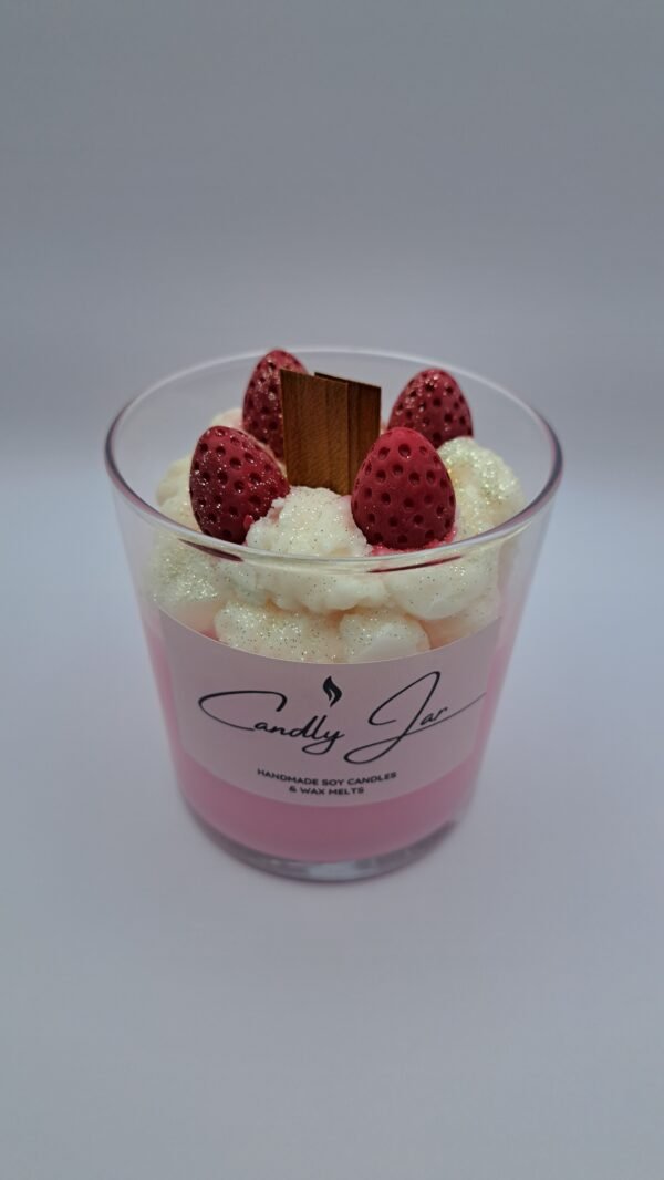 Strawberry Cake Dessert Candle - Image 3