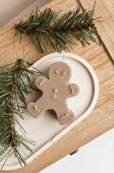 χειροποίητο κερί gingerbread από κερί σόγιας